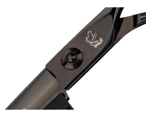 Ножницы прямые с расческой Mustang Premium NPR-016 Черный 6,0 дюймов Ножницы прямые с расческой Mustang Premium NPR-016 Черный 6,0 дюймов