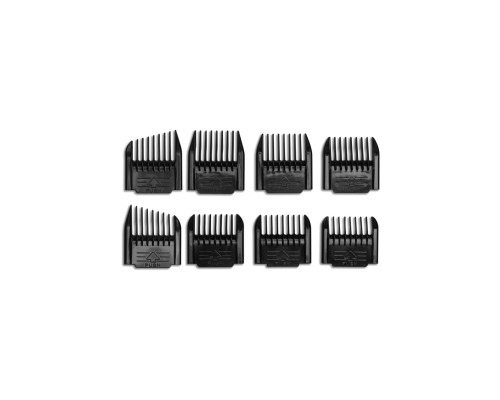 Насадки для машинок 8 штук Mustang Professional MAC01 Черный Насадки для машинок 8 штук Mustang Professional MAC01 Черный