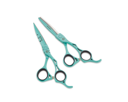 Набор ножниц Mustang Professional NP-07 Бирюзовый 5,5 дюйм Набор ножниц Mustang Professional NP-07 Бирюзовый 5,5 дюйм