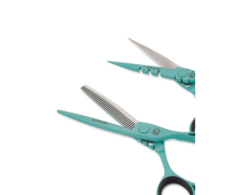 Набор ножниц Mustang Professional NP-07 Бирюзовый 5,5 дюйм Набор ножниц Mustang Professional NP-07 Бирюзовый 5,5 дюйм