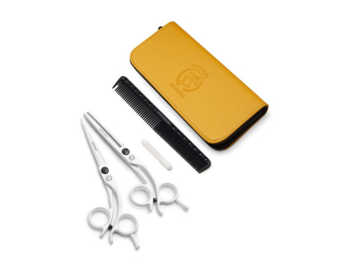 Набор ножниц Mustang Professional NP-06 Белый 5,5 дюйм Набор ножниц Mustang Professional NP-06 Белый 5,5 дюйм